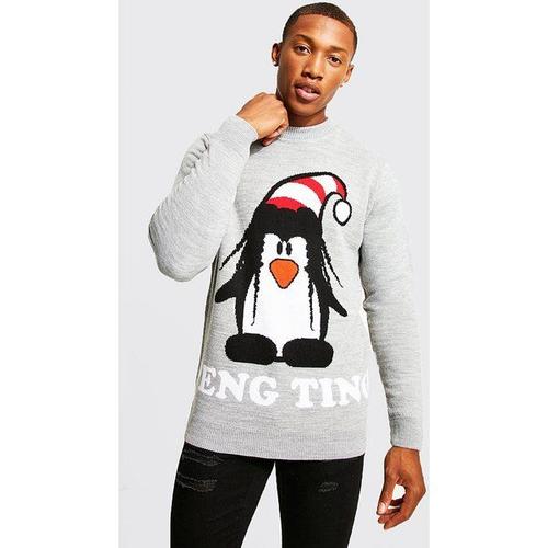 Petite - Pull De Noël Peng Ting Homme - Gris - S, Gris