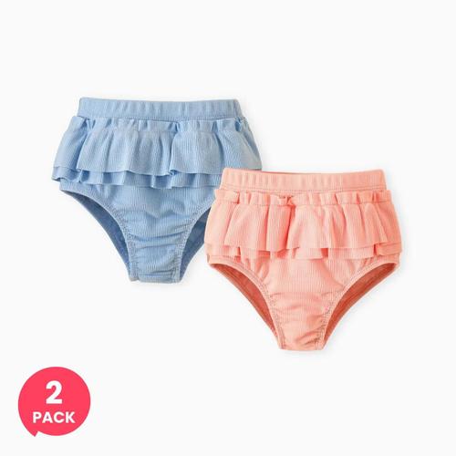 Lot De 2 Shorts À Volants Pour Bébé Fille