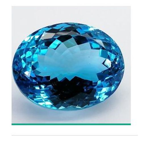 Topaze Bleue 49,56 Carats - Origine Brésil - Dimensions 22,99*17,96*33,98mm