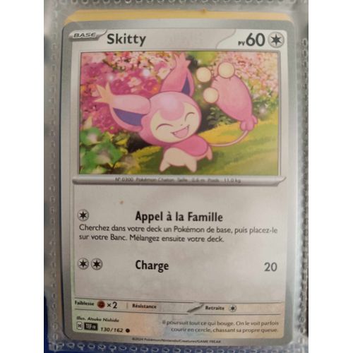 Commune - Pokemon - Forces Temporelles - Skitty 130/162