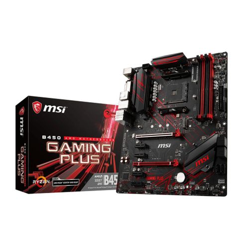 MSI B450 GAMING PLUS (MS-7B86) ( Carte mère ATX Socket AM4 AMD B450 - 4x DDR4 - SATA 6Gb/s + M.2 - USB 3.1 - 1x PCI-Express 3.0 16x)