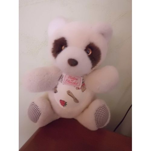Peluche Raton Laveur Tartine Et Chocolat