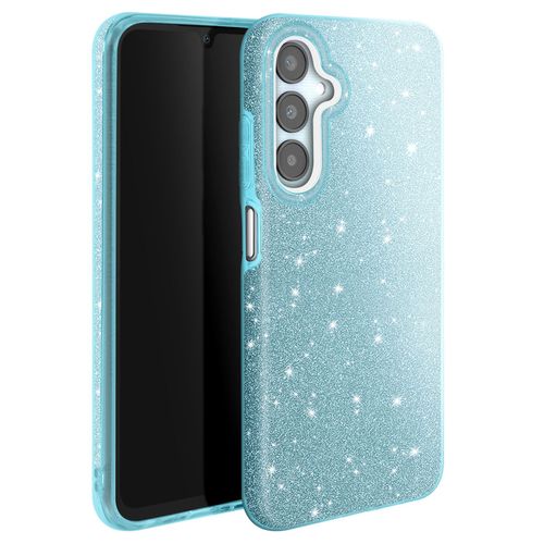 Coque À Paillettes Pour Samsung Galaxy A25 Antichoc Scintillant Bleu