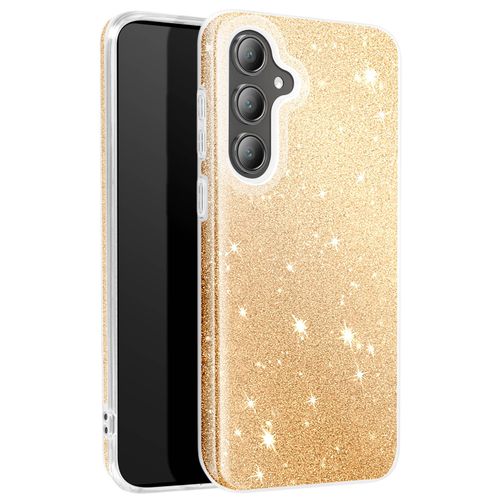 Coque Paillette Pour Samsung Galaxy S24 Fe Silicone Ultra Fine Dorée