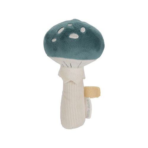 Hochet Peluche Champignon Forest Friends - Bleu