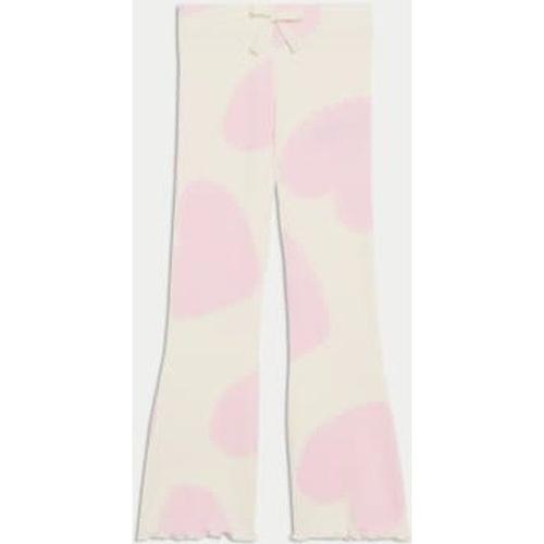 Leggings Coupe Évasée En Coton À Imprimé C?urs (Du 2 Au 8 Ans) - Multicolore