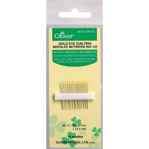 15 Aiguilles Avec Chas Doré Pour Quilting Demi-Longues - Clover