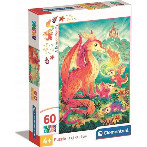 Puzzle Enfant 60 Pièces - A Dragon Family