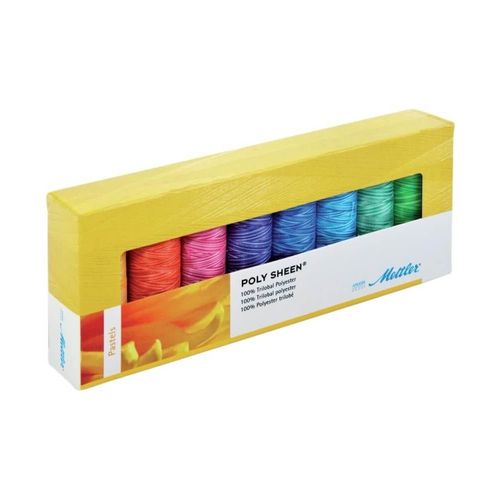 Lot De 8 Bobines De Fil À Broder Pastel - Amann Mettler Marron
