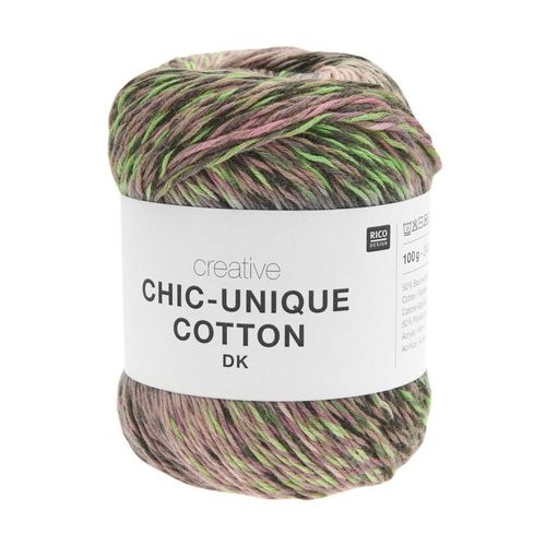 Pelote De Coton Creative Chic-Unique Cotton Dk 100g De Rico Design : L¿Alliance Parfaite De La Créativité Et De La Légèreté 03 Flowers