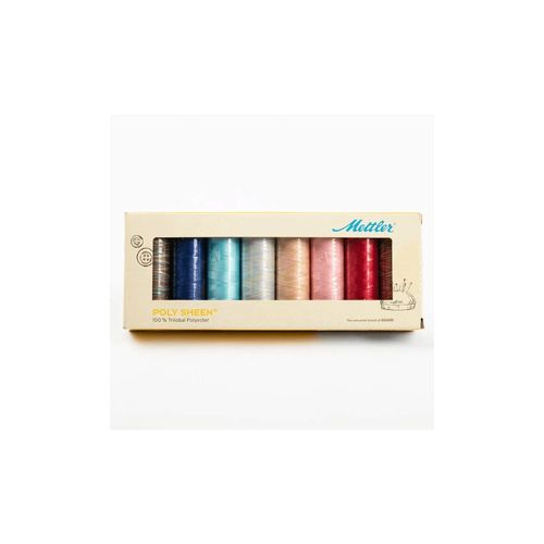 Lot De 8 Bobines De Fil À Broder Amann Mettler - Brillance Et Qualité Exceptionnelle Marron