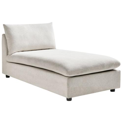 Chaise Longue En Tissu Blanc Cassé Vizille