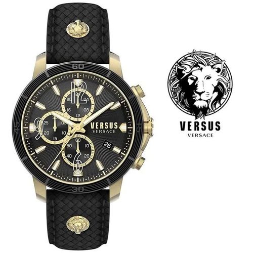 Montre - Versus - Vsphj0320 - Multifonctionnelle - Acier Inoxydable - Cuir Noir