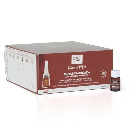 Martiderm Hair Sytem Anti-Chute 14 Ampoules 