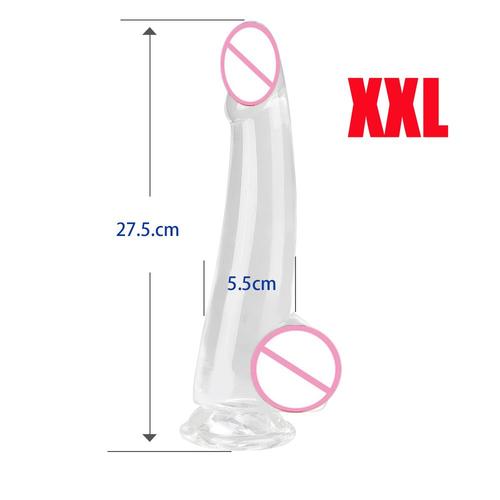 Godemiché Pour Hommes Et Femmes, Pénis Énorme De Taille Xxl, Masturbateur, Plug Anal Long, Gelée Réaliste, Ventouse, Grosse Bite, Jouet Sexuel Bdsm Pour Adultes