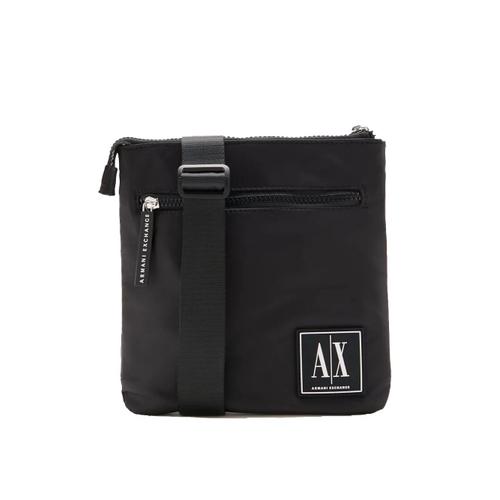 Sacoche Armani Exchange Monogram Homme Noir