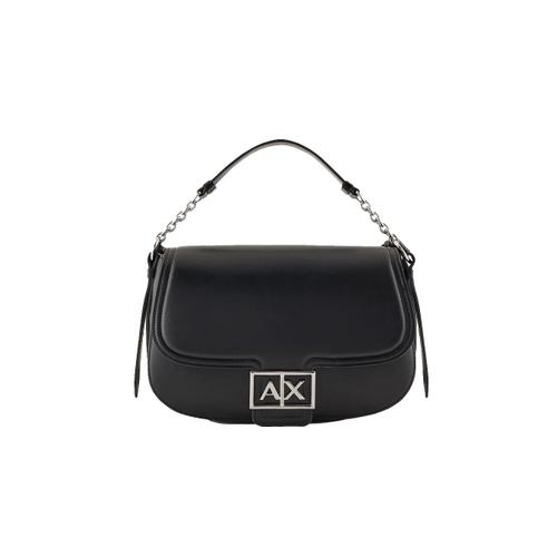 Sac bandoulière Armani Exchange Buckle AX Femme Noir