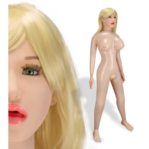 Poupée Sexuelle Gonflable Premium Blonde Yeux Verts Evy