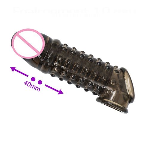 Préservatifs Épais Avec Pointes, Anneau De Coq Réutilisable, Extension Du Pénis, Retarde L'éjaculation, Manchon De Pénis, Jouets Sexuels Pour Hommes Adultes
