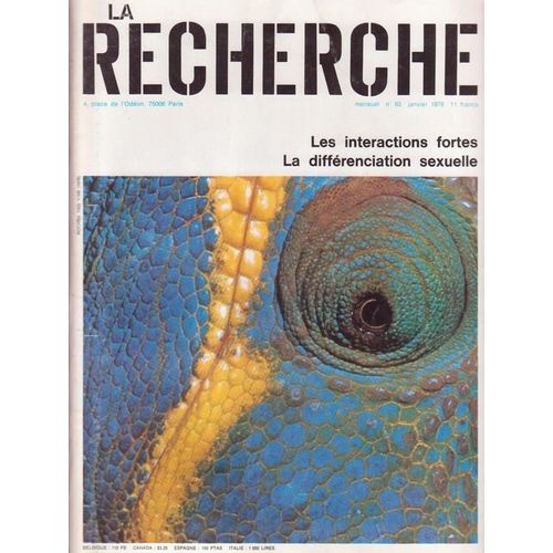 La Recherche N° 63 : Les Interactions Fortes La Differenciation Sexuelle