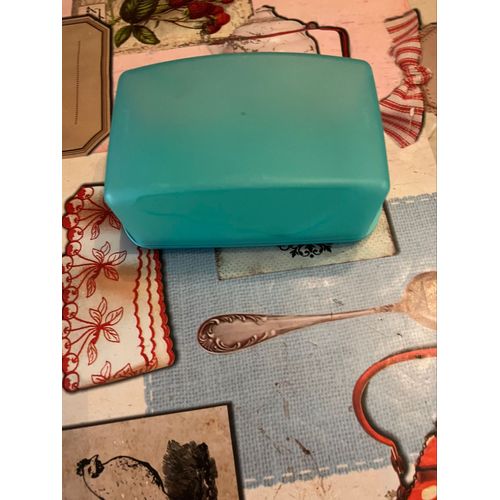 Beurrier Tupperware Plaque De 250g Bleu