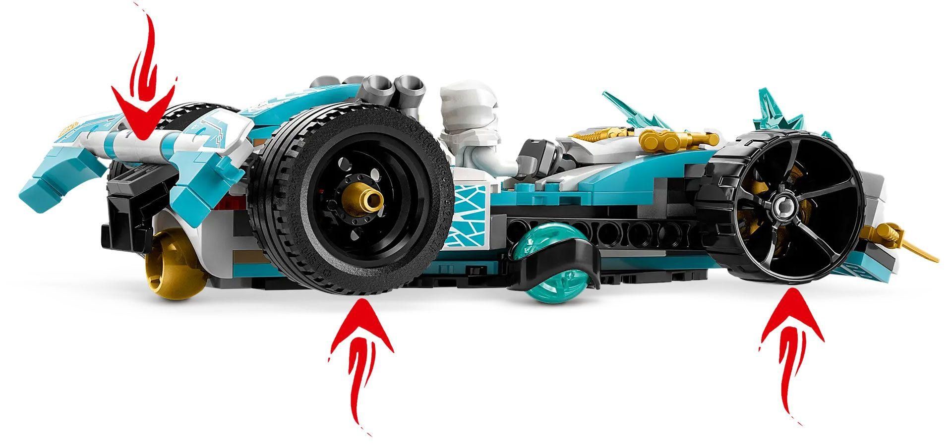 Lego Ninjago - La Voiture De Course Spinjitzu : Le Pouvoir Du Dragon De Zan... - 5