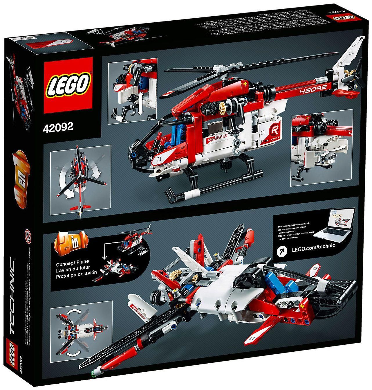 Lego Technic - L'hélicoptère De Secours - 42092 - 2