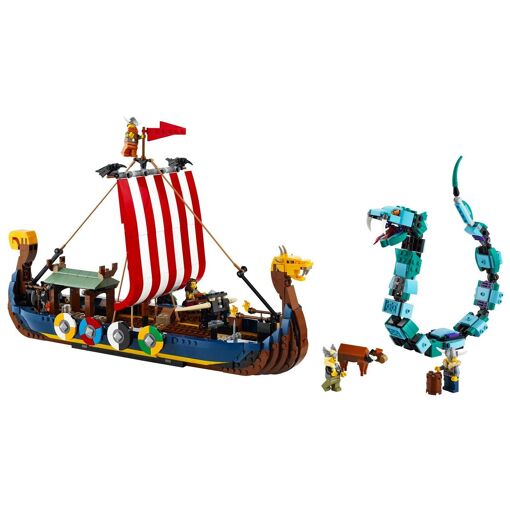 Lego Creator - Le Bateau Viking Et Le Serpent De Midgard - 31132 - 3