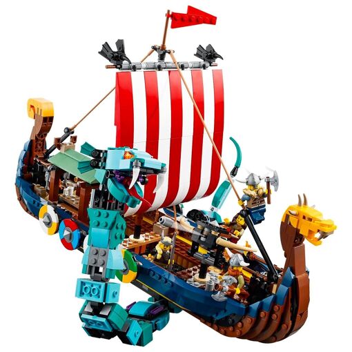 Lego Creator - Le Bateau Viking Et Le Serpent De Midgard - 31132 - 4