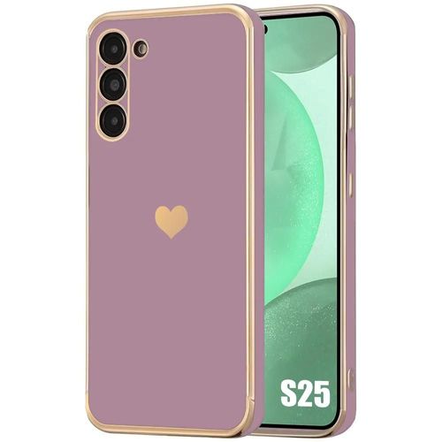Coque Pour Samsung Galaxy S25, Protection Avec Motif CUr Silicone Souple Luxe Violet - E.F.Connection