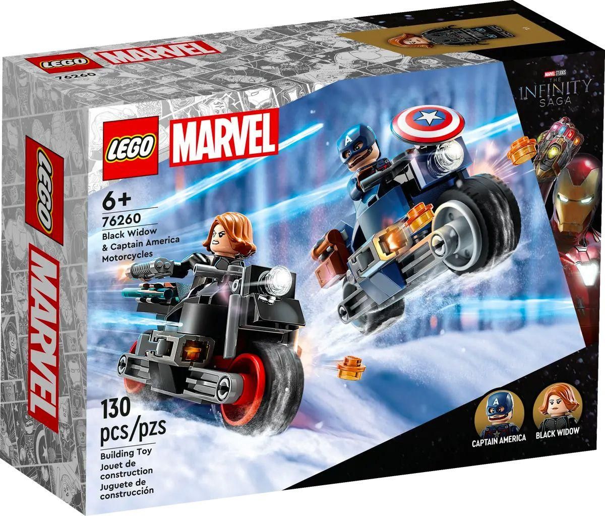 Lego Marvel - Les Motos De Black Widow Et De Captain America - 76260