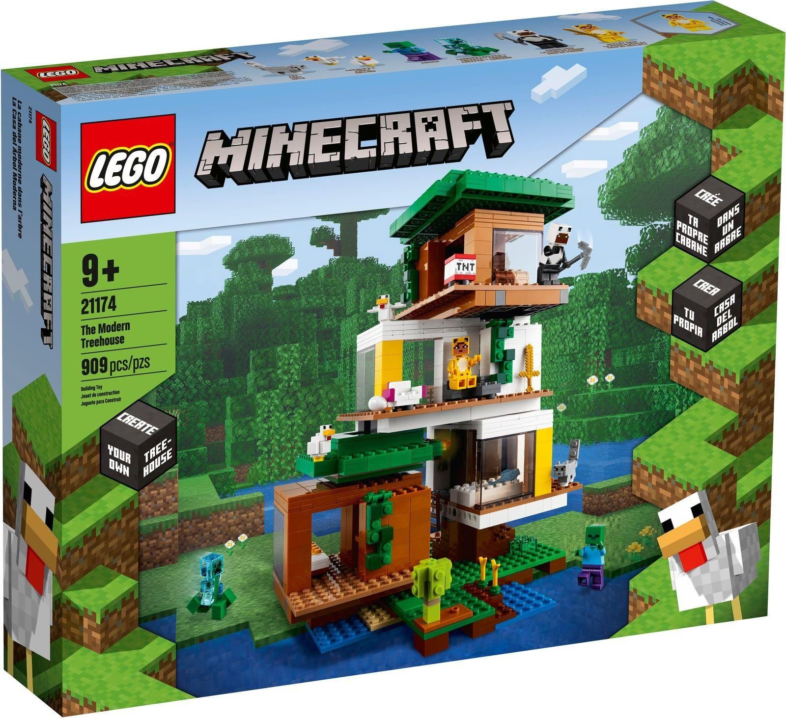 Lego Minecraft - La Cabane Moderne Dans L'arbre - 21174