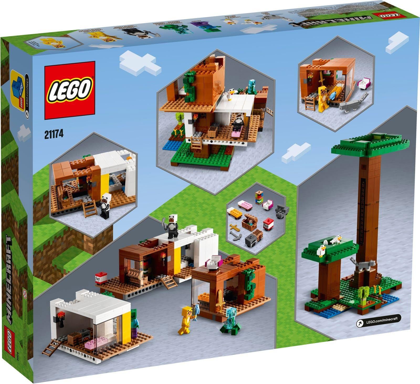 Lego Minecraft - La Cabane Moderne Dans L'arbre - 21174 - 2