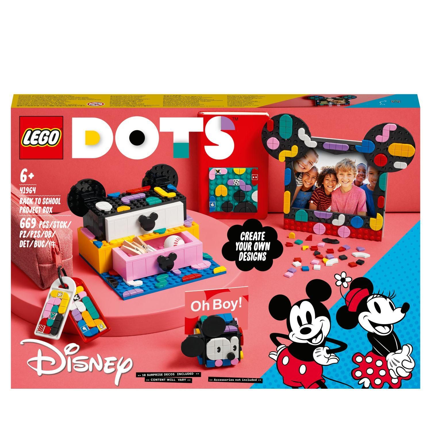 Lego Dots - Bote Crative La Rentre Mickey Mouse Et Minnie Mouse - 41964