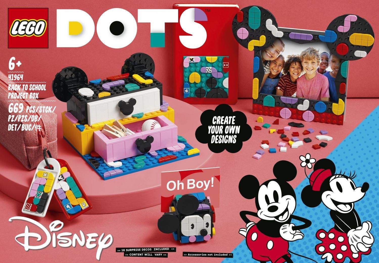Lego Dots - Bote Crative La Rentre Mickey Mouse Et Minnie Mouse - 41964 - 2