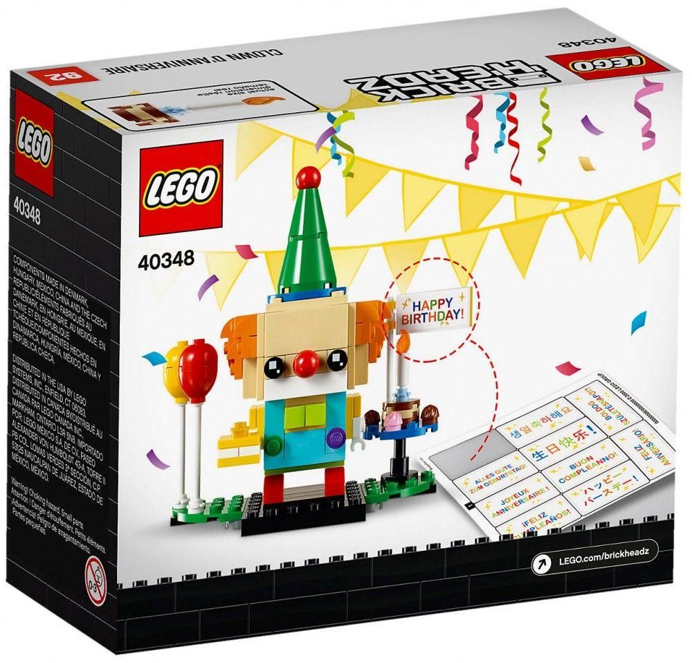 Lego Brickheadz - Clown D'anniversaire - 40348 - 2