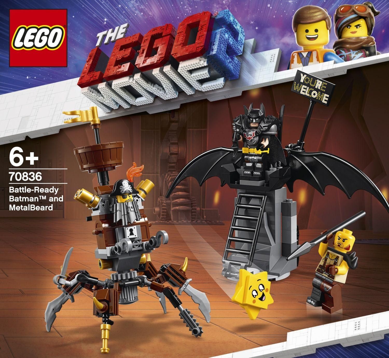Lego The Lego Movie - Batman En Armure De Combat Et Barbe D'acier - 70836 - 2