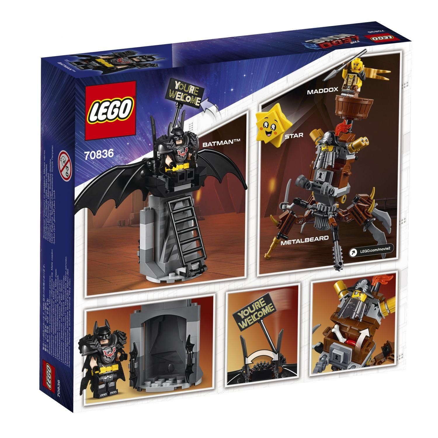 Lego The Lego Movie - Batman En Armure De Combat Et Barbe D'acier - 70836 - 4