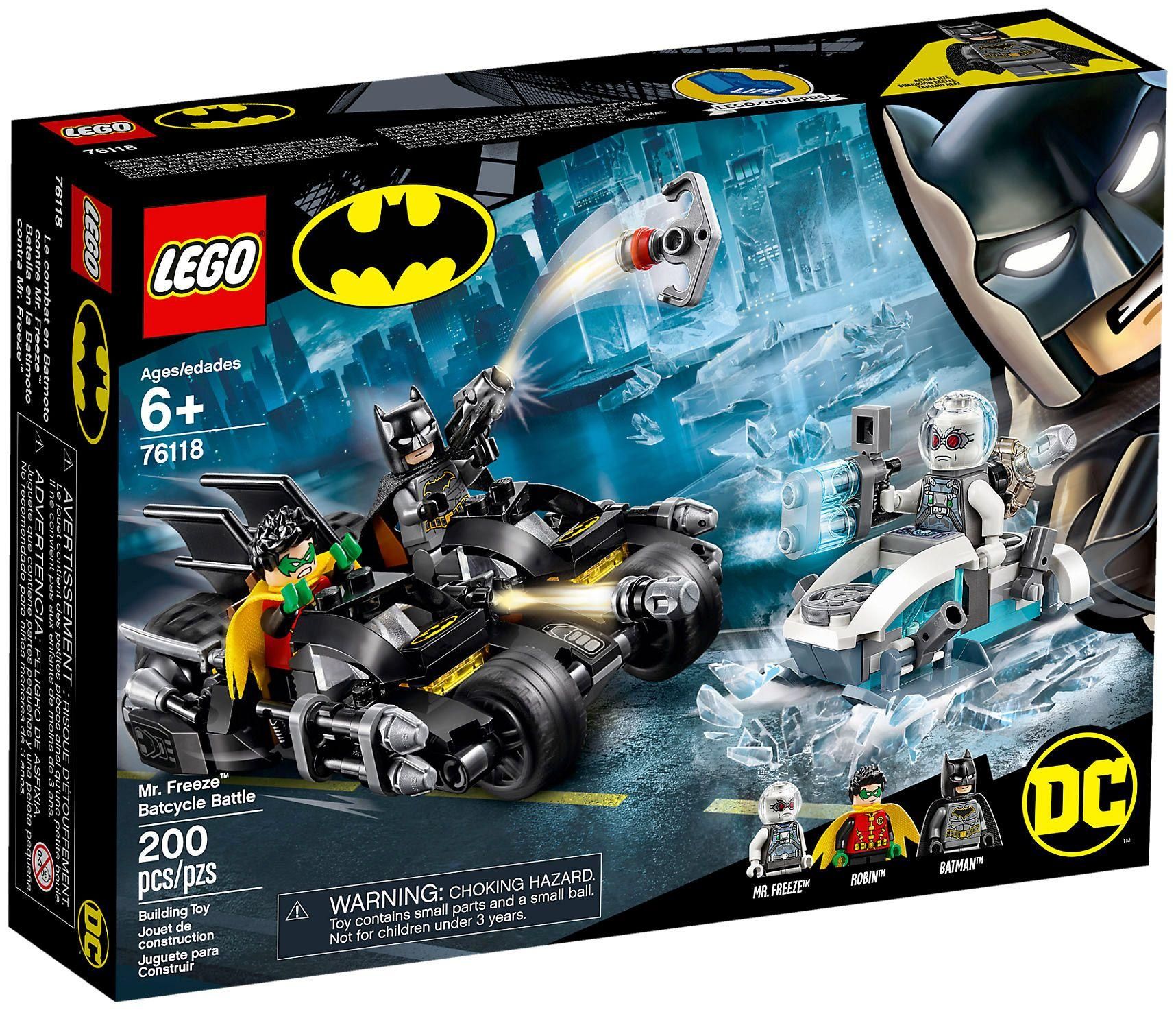Lego Dc Comics - Mr. Freeze Contre Le Batcycle - 76118
