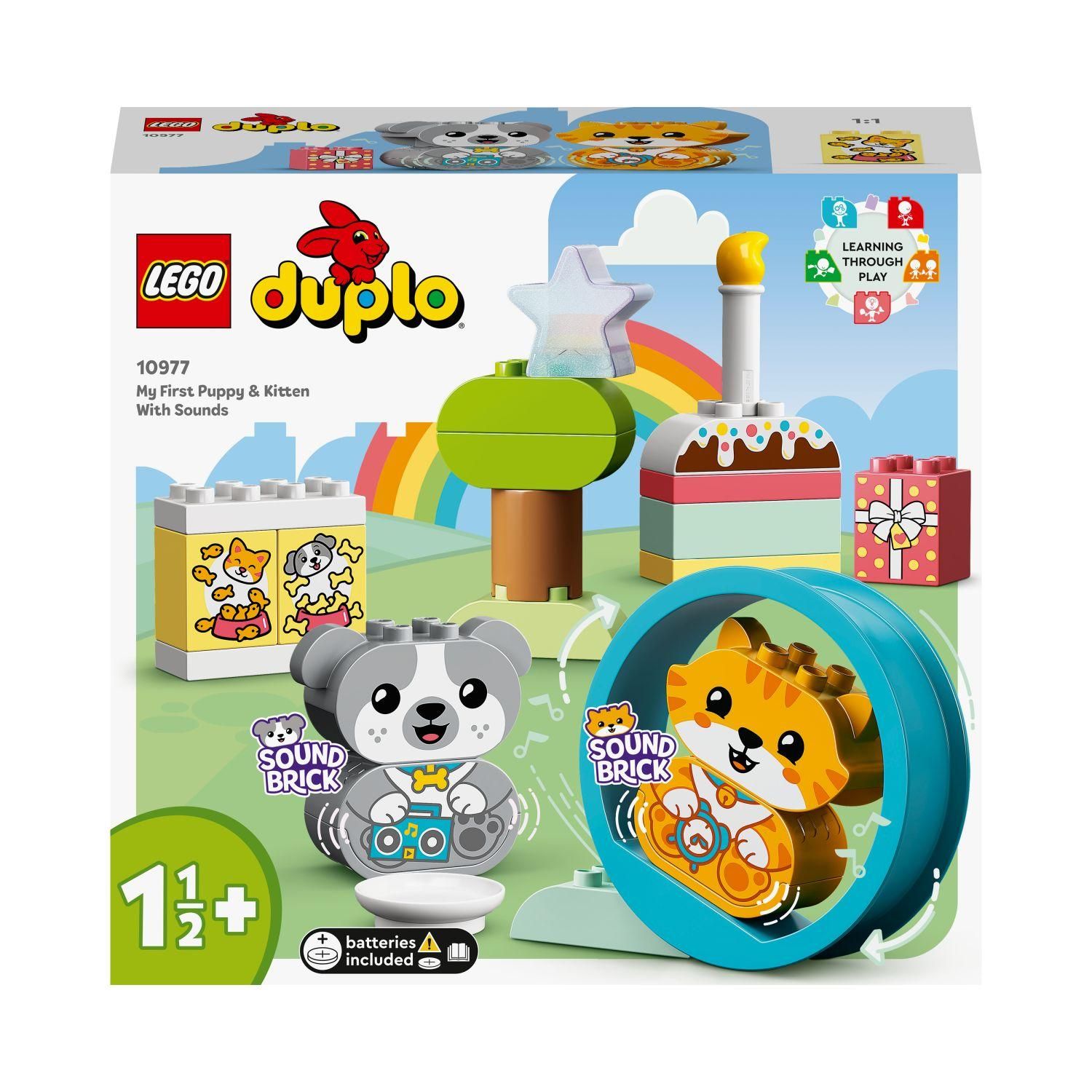 Lego Duplo - Mes Premiers Chiot Et Chaton Avec Effets Sonores - 10977