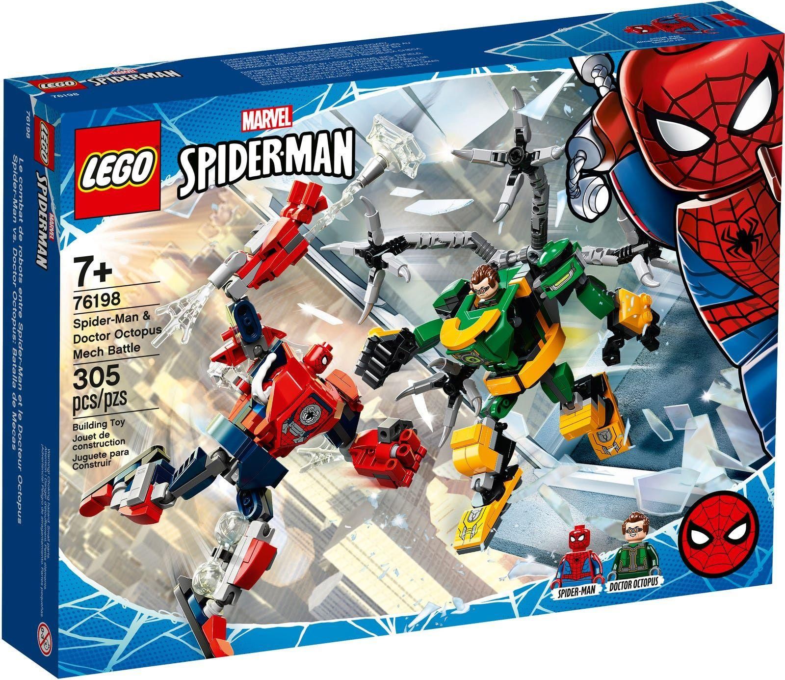 Lego Marvel - La Bataille Des Robots De Spider-Man Et Docteur Octopus - 761...