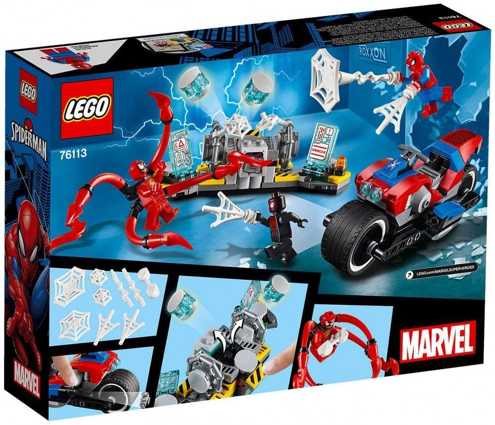 Lego Marvel - Le Sauvetage En Moto De Spider-Man - 76113 - 2