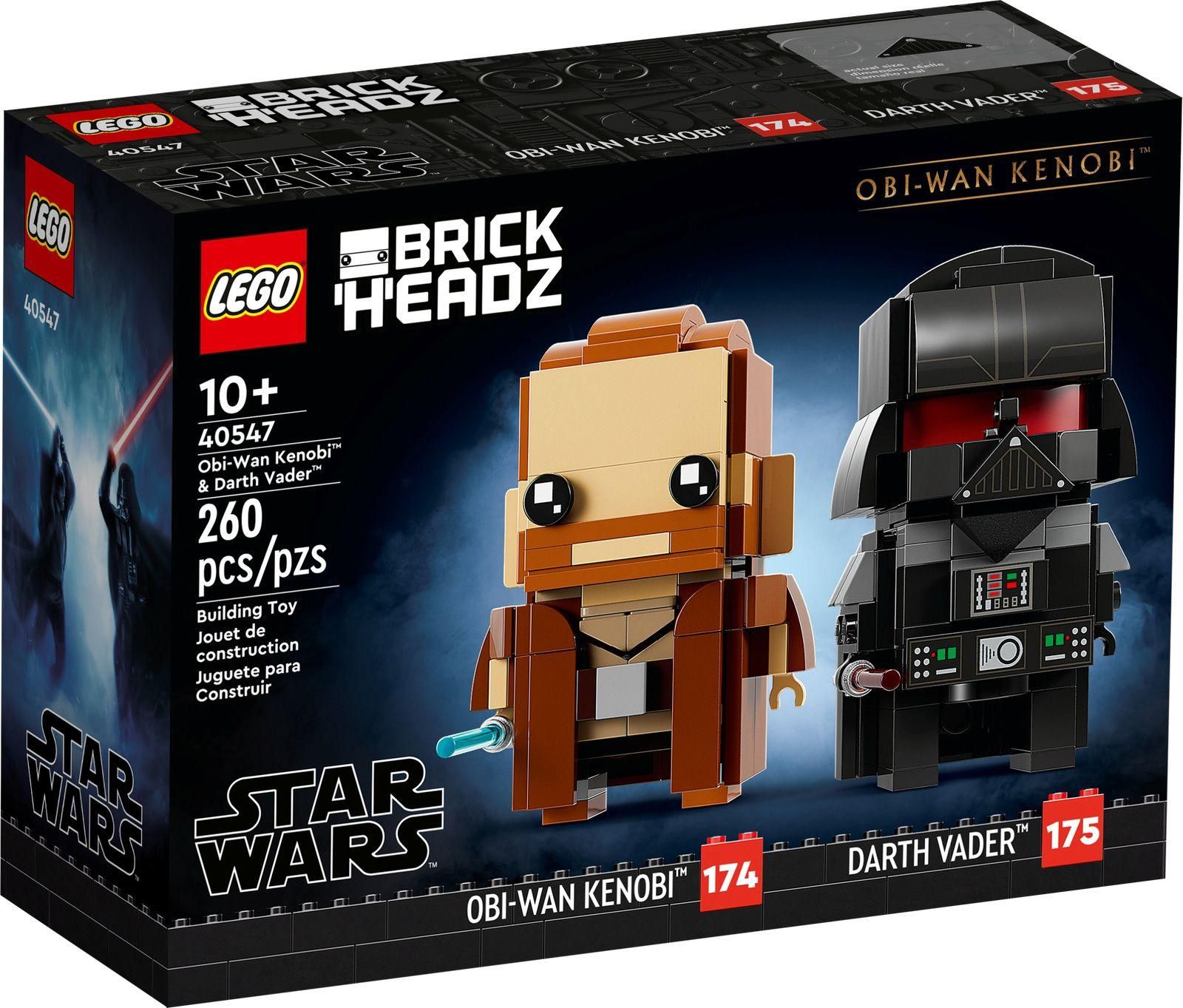 Lego Brickheadz - Obi-Wan Kenobi Et Dark Vador - 40547
