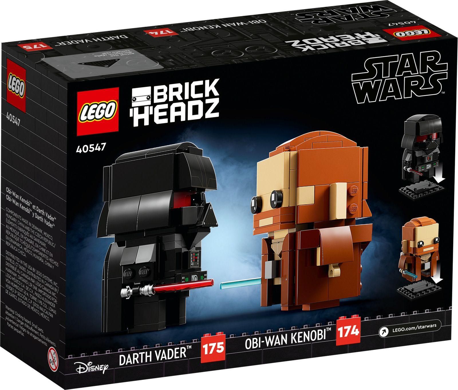 Lego Brickheadz - Obi-Wan Kenobi Et Dark Vador - 40547 - 2