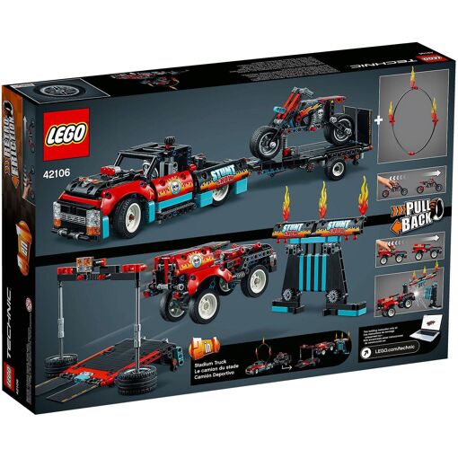 Lego Technic - Le Spectacle De Cascades Du Camion Et De La Moto - 42106 - 2
