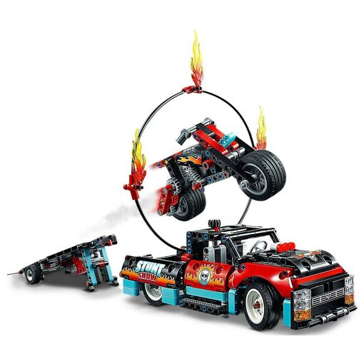 Lego Technic - Le Spectacle De Cascades Du Camion Et De La Moto - 42106 - 4