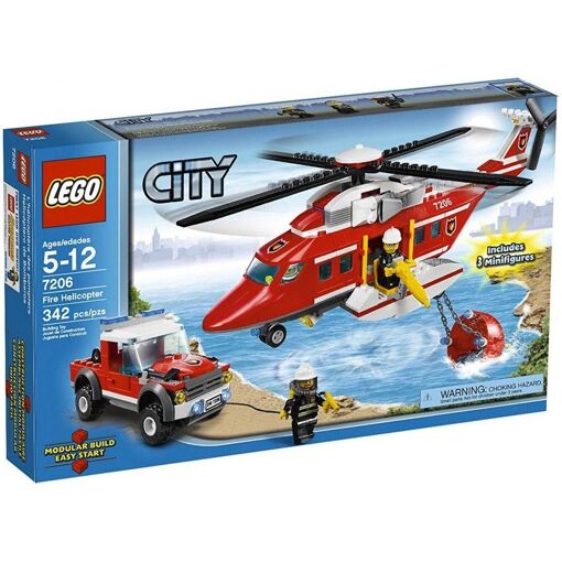 Lego City - L'h�licopt�re Des Pompiers - 7206