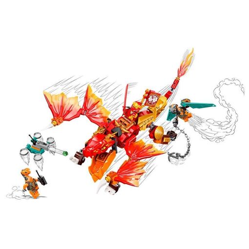 Lego Ninjago - Le Dragon De Feu De Kai - Évolution - 71762 - 4