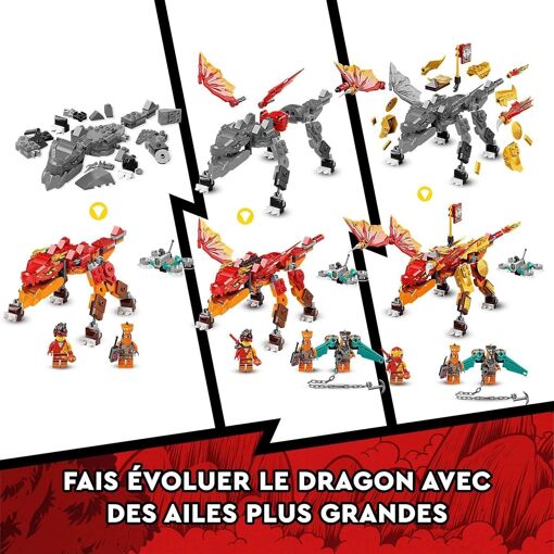 Lego Ninjago - Le Dragon De Feu De Kai - Évolution - 71762 - 8