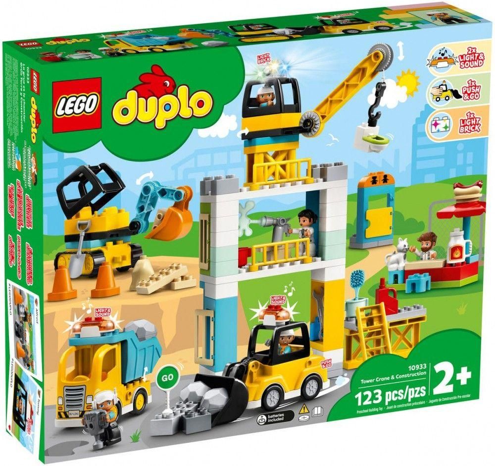 Lego Duplo - La Grue Et Les Engins De Construction - 10933